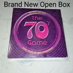Brand New Open Box The 70's Trivia Board Game (Contents Are Factory Sealed)