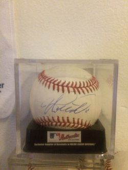 A.J pollock autographed baseball