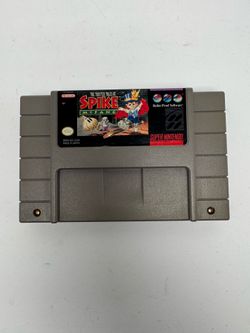 The Twisted Tales of Spike McFang Super Nintendo SNES Game Tested & Working