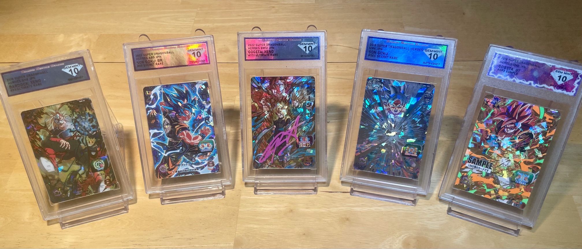 Dragon Ball Heroes 6 Slab Lot - DGS 10 *Gem Mint*