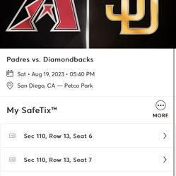 4 Tickets For Padres Game & Comes With Tailgate Parking 