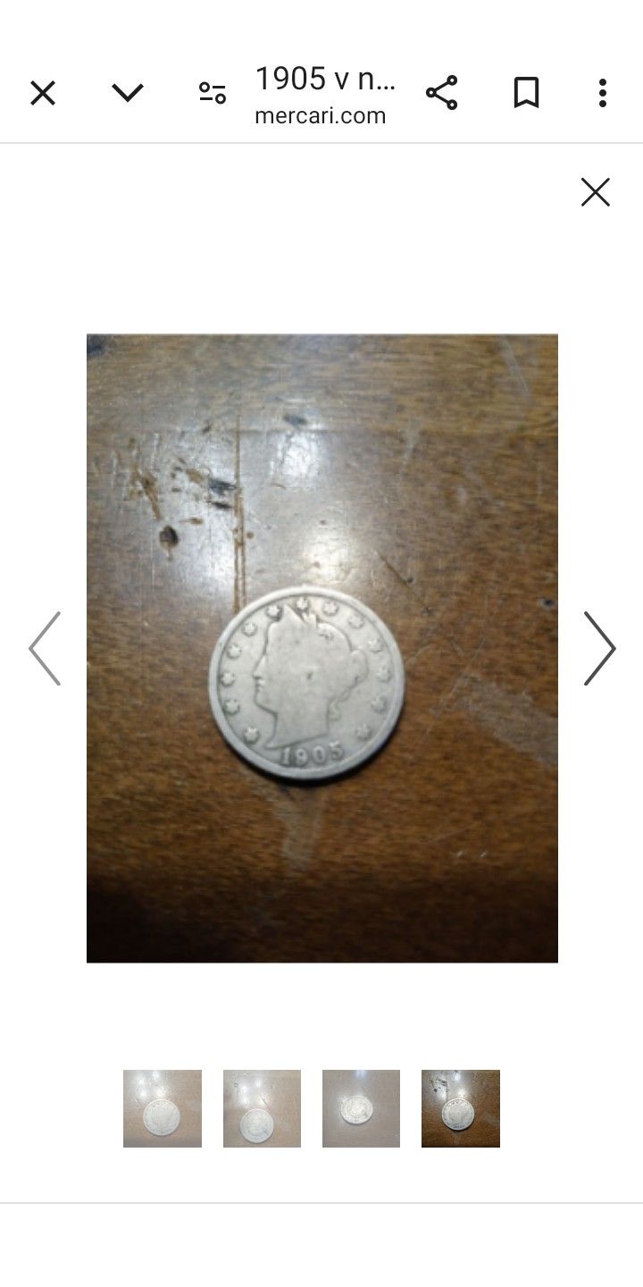 1905 Liberty Nickel Vintage