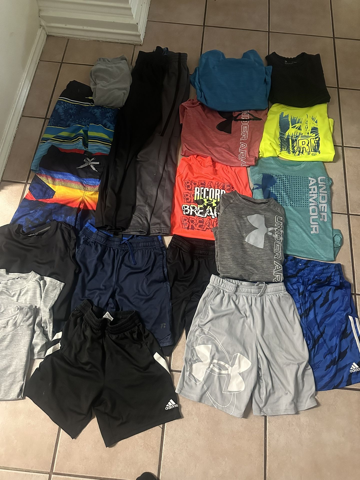 Lot of boys 10/12 adidas under armour and more $15