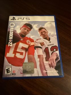 Madden NFL 22 Game Disk With Cover Sony PlayStation 5 Rated E Tom Brady Patrick