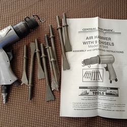 Central Pneumatic Heavy Duty Air Hammer With Steel Chisels Number 47868