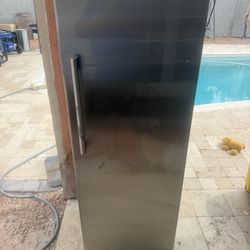 Vissani 24 in. 11 cu. ft. Convertible Auto Defrost Garage Ready Upright Freezer/Refrigerator in Stainless Steel, Energy Star $100 USED WORKS GREAT