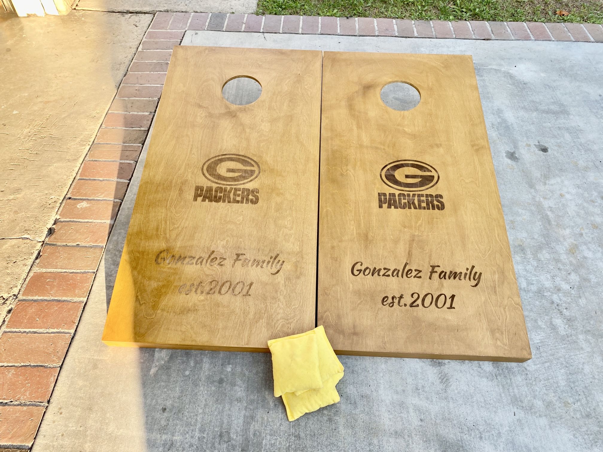 Custom Engraved Corn hole Boards