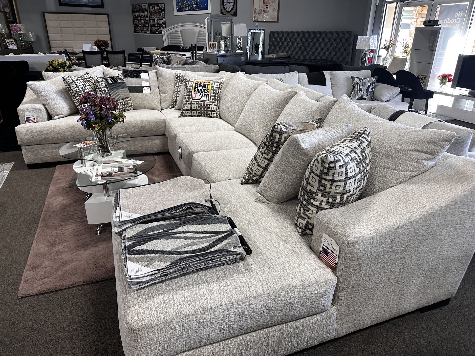 Customizable Sectional! $3099 🤍🔥 Any Size Color & Fabric!