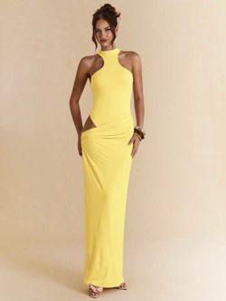 Sexy and sleep yellow 2 pc skirt set size L
