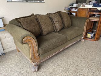Two Beautiful Sofa, Green/Brown