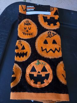 New Halloween kitchen towel