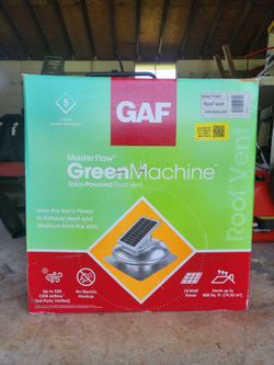 GAF Masterflo Green Machine solar attic fan