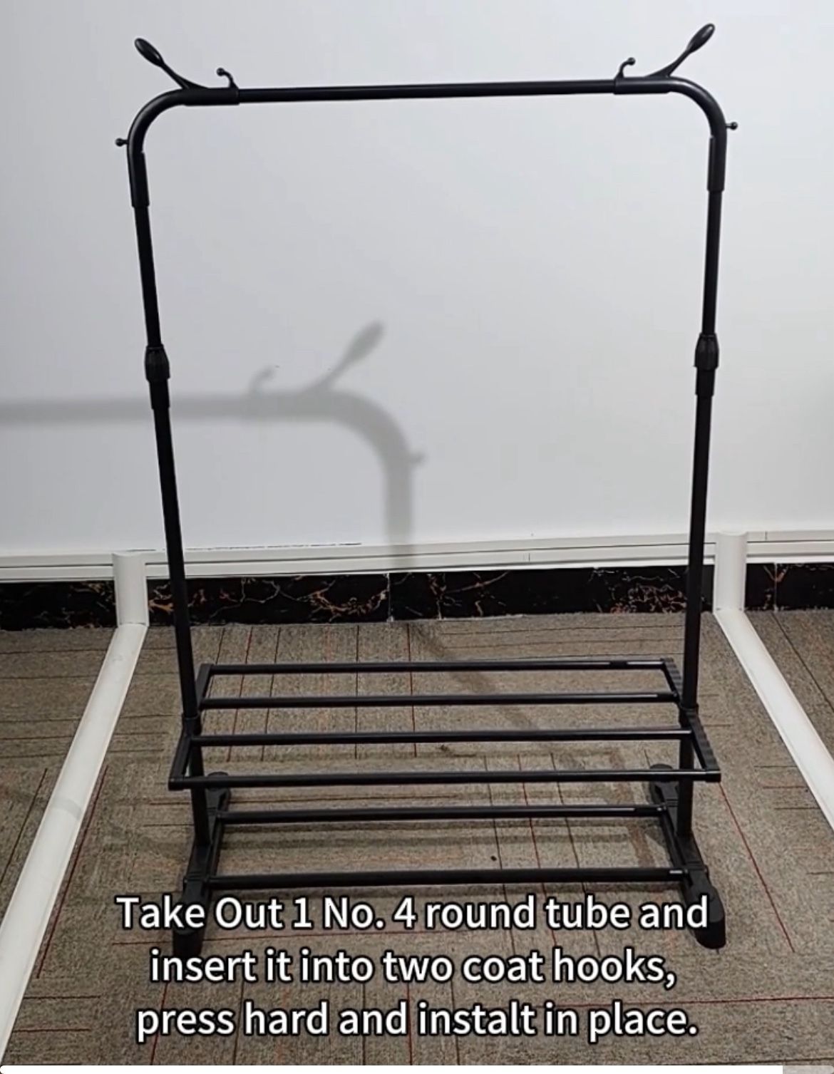Household Multi-Functional Clothes Drying Rack Storage Organizer Modern Simple Coat Hat Rack