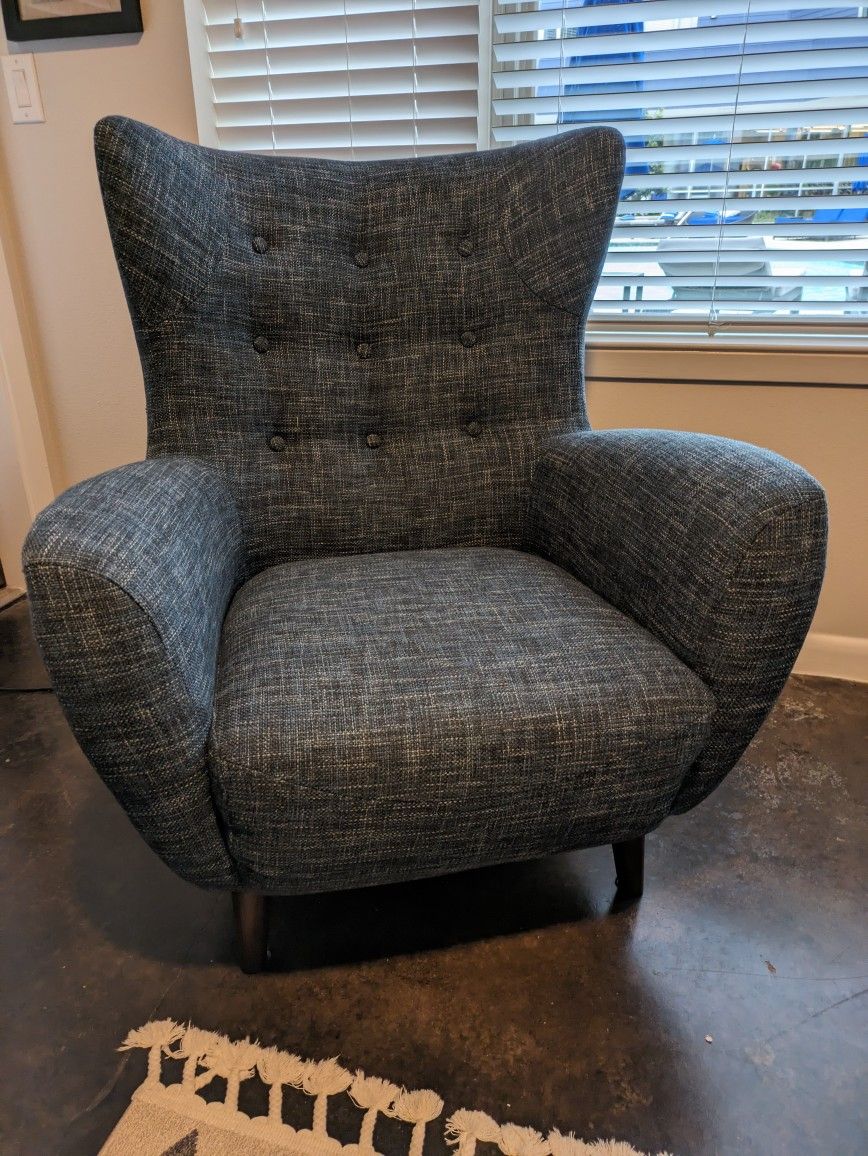 Mod Blueberry Lounge Chair From Article