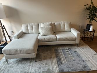 White Chaise Sectional