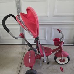 Red Radio Flyer Stroll 'N Trike Bike