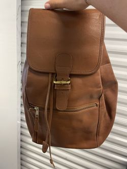Coach Leather Backpack