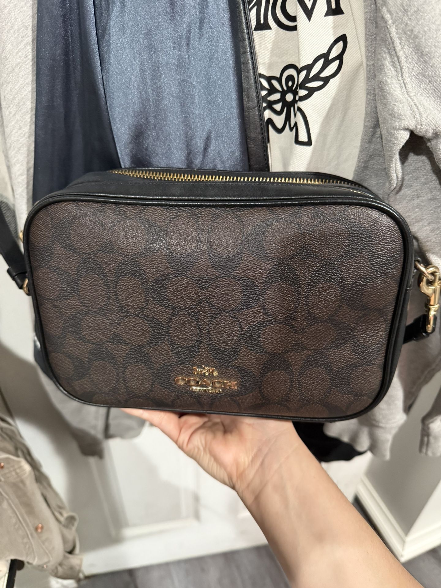 Coach Purse Double Zipper