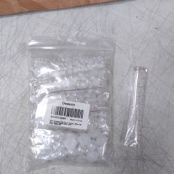 Beads for Crafts Jewelry, Loose Beads Gem (White AB)-BRWH-B08LC5JD3H                                                    