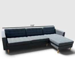 Beautiful Gray Sofa Lounge Couch + Free Delivery