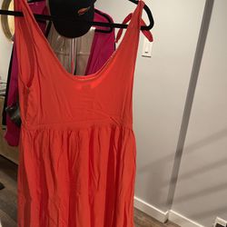 Women’s Size Small Linen Red Dress