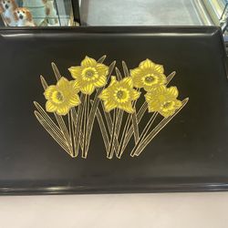 Rare Couroc Daffodil Tray Mid Century Modern 