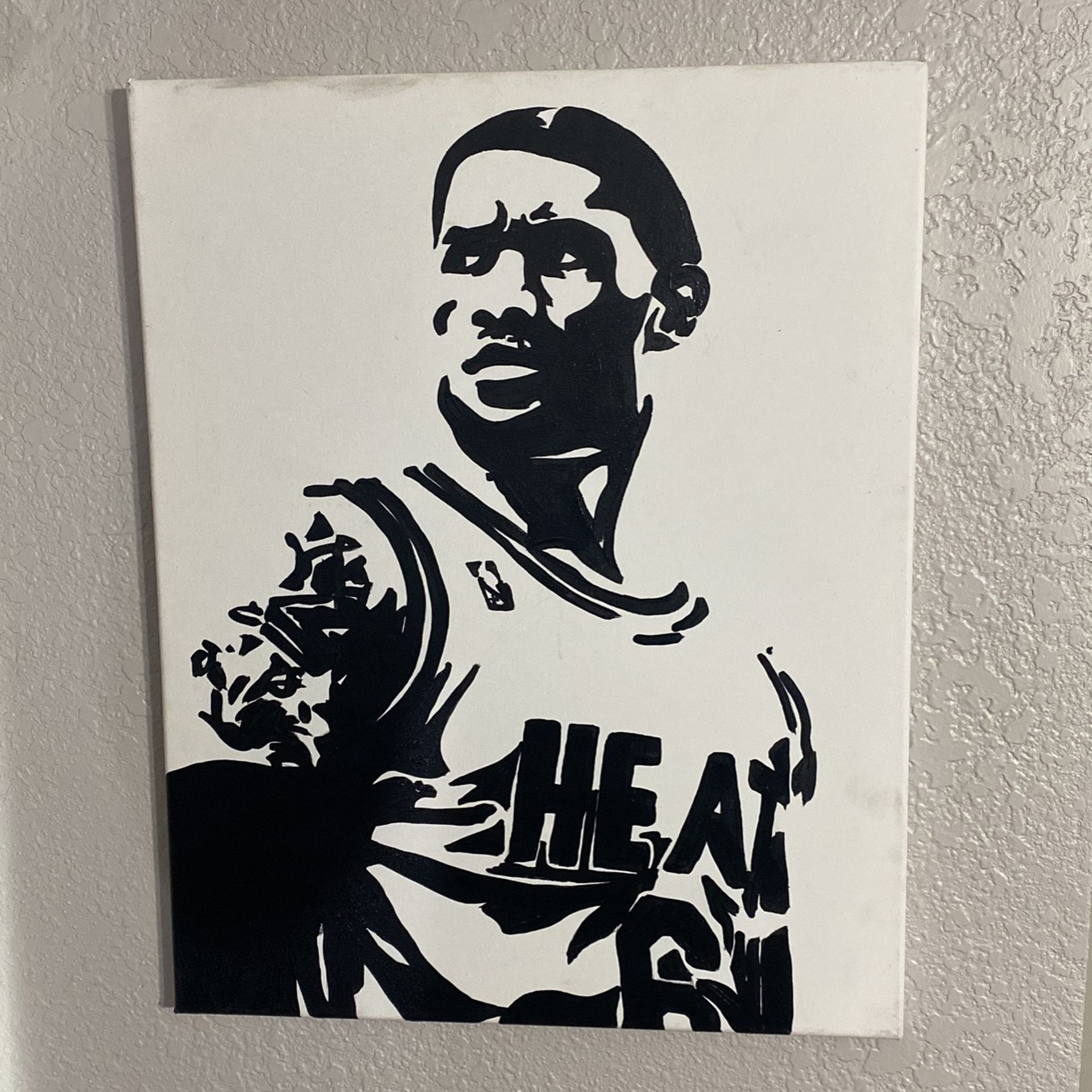 Hand Painted Miami Lebron