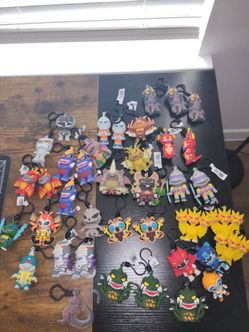 Mix Godzilla collab keychains