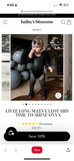 Black toddler Leotard  from BAYLEY’S BLOSSOMS. 2T