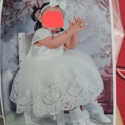 3T/4T White Dress
