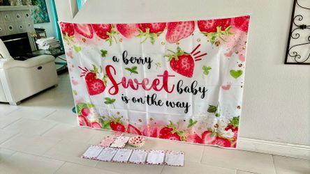 Baby shower wall decoration and games all for $5