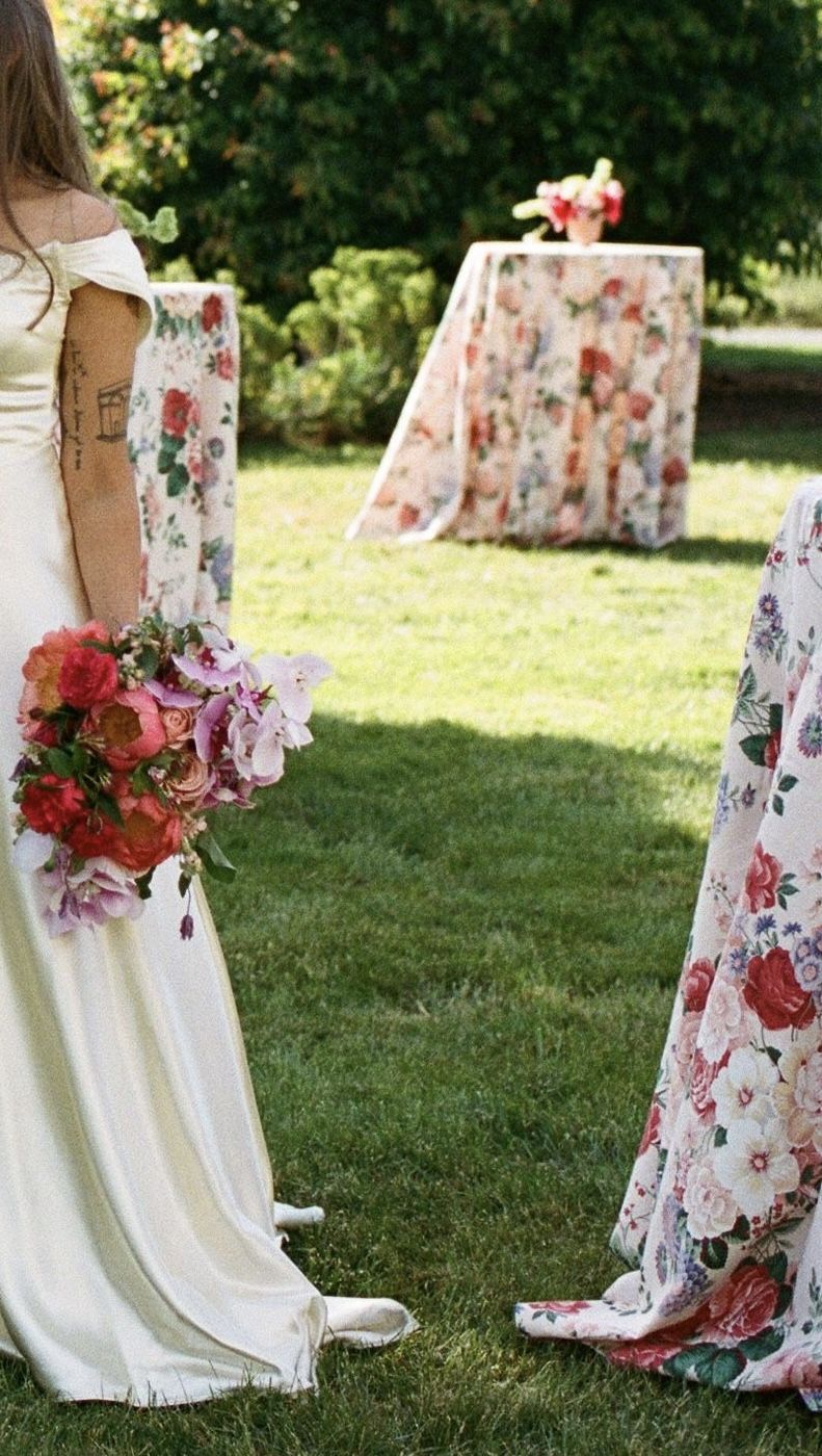 six vintage floral tablecloths