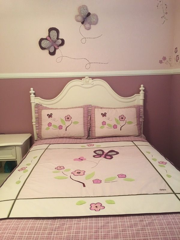 CoCaLo Sugar Plum 4 Piece Full Size Bedding with Valance