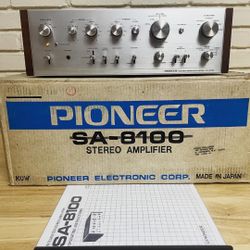 Vintage Pioneer SA-8100 Integrated Stereo Amplifier (serviced/orig box)