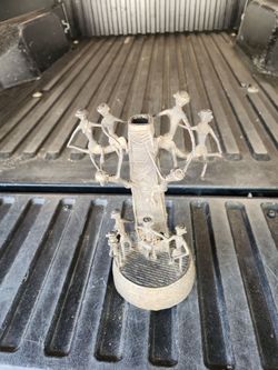 African Tribal Metal Figurine Sculpture
