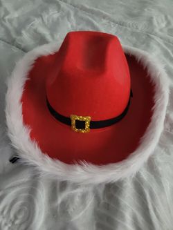 Santa cowgirl hat Led