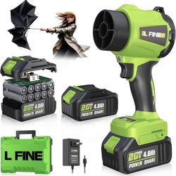 Soplador de hojas de mano inalámbrico - Soplador eléctrico ligero con batería y cargador, modo de 3 velocidades, sopladores portátiles para el cuidado