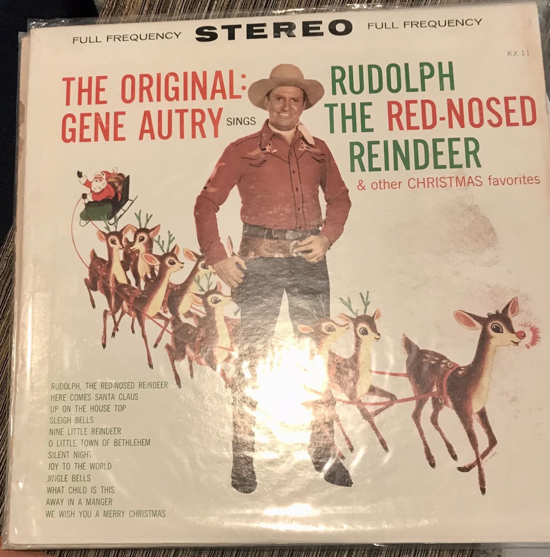Two Vintage Christmas Vinyl LP Records