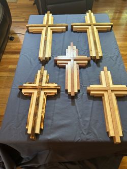 Layered Handcrafted Wooden Cross
