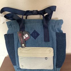 New Women’s No Boundaries One Size Handsfree Convertible Tote Backpack 