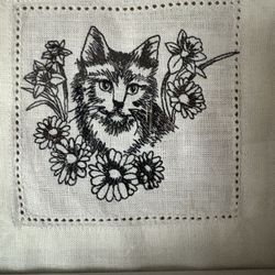 Handmade Framed Embroidered Art