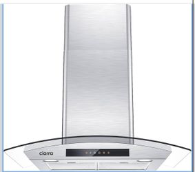 Ciarra 30” Stainless Steel Range Hood 450 CFM with LED Lights