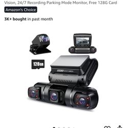 Brand New Sealed Box PRUVEEO 360 Degree View 4 Channel Dash Cam Front and Rear Inside Left Right, Dash Camera (New version, USB-C)