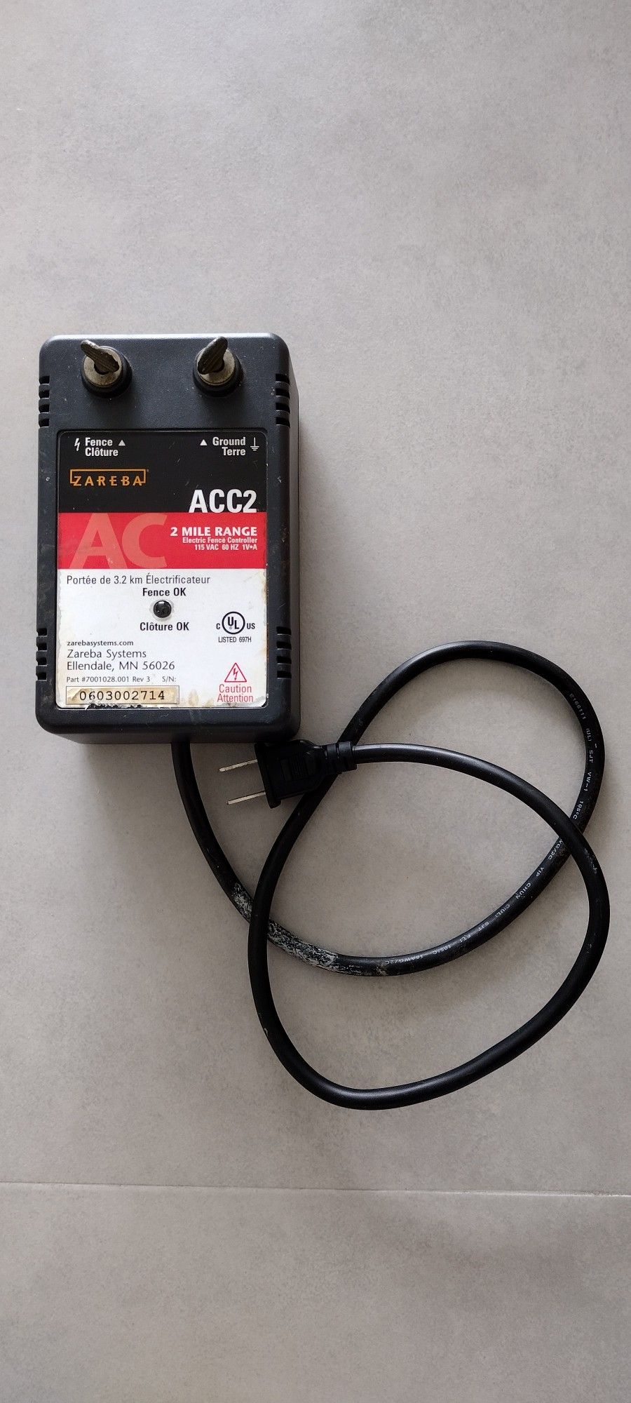 ELECTRIC FENCE CONTROLLER