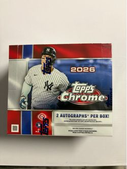 2026 Topps Chrome Baseball factory sealed jumbo hobby box