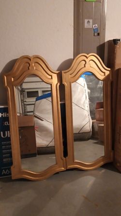 2 Gold Big Mirrors