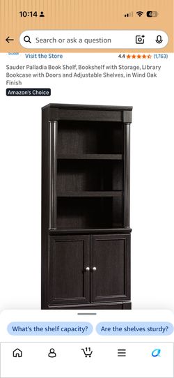 Sauder Palladia bookshelf