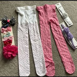 Infants Tights Headbands And Bows 