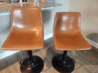Brown bar stools