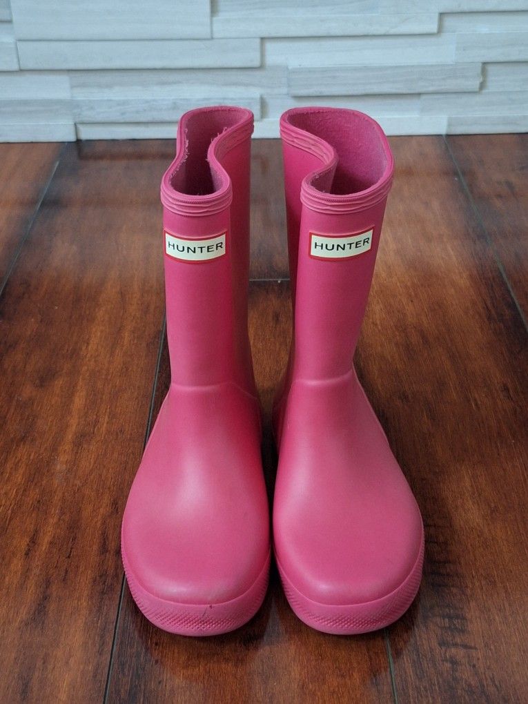 Hunter Kids Fuchsia Rain Boots Size 12